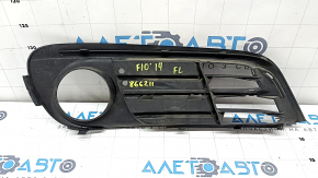Нижняя решетка переднего бампера левая BMW 5 F10 14-16 открытая под ПТФ, Base, песок