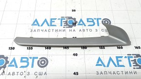 Молдинг нижней решетки переднего бампера правый BMW 5 F10 14-16 матовый хром под ПТФ. Base, песок