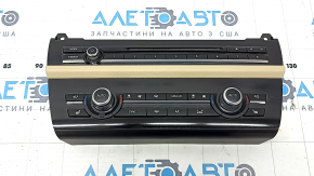 Control climatizare și radiocomandă pentru un BMW Seria 5 F10 11-16, scaune încălzite, ornamente bej, aer sub geam, butoane uzate