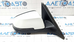 Зеркало боковое правое в сборе BMW 5 F10 14-16 5 пинов, поворотник, подогрев, белое