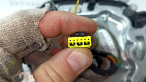 Подушка безопасности airbag в руль водительская BMW 5 F10 11-16 черная, Sport, царапина
