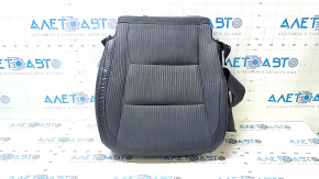 Tapițerie pernă scaun pasager Toyota Camry V55 15-17 SUA, piele + material textil, negru, cusături roșii, încrețit