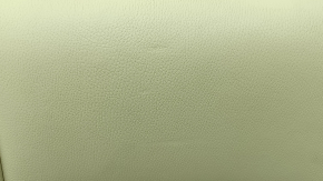 Spatele banchetei spate stânga a unui BMW 5 F10 14-16, piele Dakota bej Venetobeige, încălzită, necesită curățare, lovită, zgârieturi pe plastic, strat de plastic exfoliat