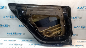 Дверь голая задняя левая Tesla Model 3 18-20 черный PBSB, вздулась краска, царапины