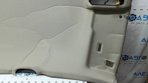 Обшивка потолка VW Atlas 24-26 без панорамы, серая, заломы, царапины, под чистку, сломаны крепления