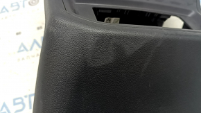 Накладка центральной консоли задняя с дефлектором воздуховода VW Atlas 24-26 черная под 2 USB, царапины