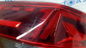 Фонарь внешний крыло левый VW Atlas 24-26 LED с хром молдингом, царапины