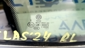 Форточка глухое стекло задняя левая VW Atlas 18-26 зеленый оттенок, 1 хром