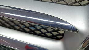 Решетка радиатора в сборе grill Mercedes C-class W205 19-21 с эмблемой под радар и камеру, песок, трещина на эмлеме