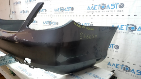 Бампер задний голый Mercedes C-class W205 300 19-21 без парктроников под BSM, графит 992, царапины