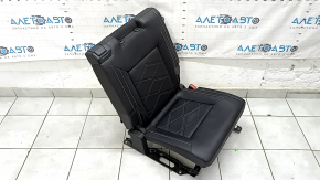 Scaune spate dreapta, al treilea rând, VW Atlas 24-25, tapițerie piele neagră, cusături albe, SE