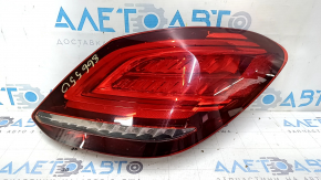 Фонарь правый Mercedes C-class W205 19-21 LED повреждение водой, облез отражатель, царапины