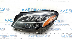 Фара передняя левая в сборе Mercedes C-class W205 19-21 LED с уплотнителем, песок, царапины