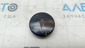 Центральный колпачок на диск Tesla Model X 16-21 тип2, черный, вздулась краска