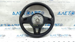 Руль голый Mercedes C-class W205 15-21 под лепестки, кожа черная, царапины, потерт, под химчистку