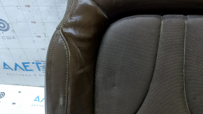 Tapițerie pernă scaun pasager Lincoln MKC 15 - piele maro, perforată, ventilată și încălzită, încrețită