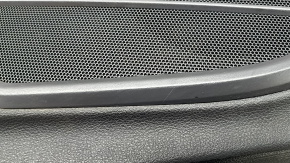 Panou decorativ ușă stânga față pentru Audi Q5 80A 18-20 piele neagră, cotieră piele maro, cu suprapuneri, cu mâner, zgârieturi