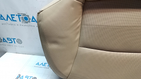 Подушка заднего ряда сидений Hyundai Sonata 11-14 кожа бежевая, с подогревом, вмятости