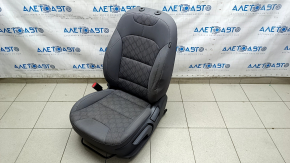 Водительское сидение Kia Niro 17-22 HEV, PHEV без AIRBAG, ткань, комбинированный серый, механическое, царапины, под химчистку, примята