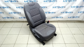 Scaun pasager Kia Niro 17-22 HEV, PHEV fără airbag, material textil, gri combinat, mecanic, lovituri, zgârieturi, curățabil chimic