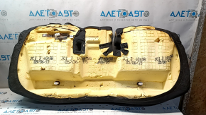 Подушка заднего ряда сидений Nissan Leaf 13-17 ткань черная, с подогревом, просижена