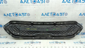 Решетка радиатора grill Kia Niro 17-19 HEV, PHEV без радара, хром+черн глянец, песок, царапины