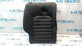 Spătar banchetă spate dreapta pentru Ford Fusion mk5 13-15, material textil negru, cusături albe, lovituri
