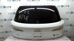 Дверь багажника голая со стеклом Audi Q5 80A 18-20 белый LY9C, тонировка, потерто стекло