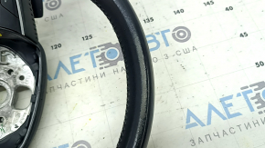 Руль голый Audi Q5 80A 18-20 кожа, черный, с подогревом, потерт, царапины