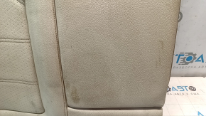 Спинка заднего ряда сидений правая VW Passat b8 16-19 USA кожа бежевая, с подлокотником, под химчистку