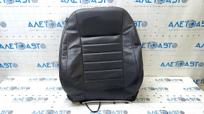 Tapițerie spătar scaun pasager Ford C-max MK2 13-18, piele neagră, încălzită, zgâriată