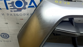 Решетка радиатора grill Audi Q5 80A 18-20 в сборе, с эмблемами, хром, под парктроники, песок
