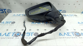 Зеркало боковое левое в сборе Mazda CX-5 17-24 6 пинов, BSM, подогрев, поворотник, серебро, трещина в корпусе