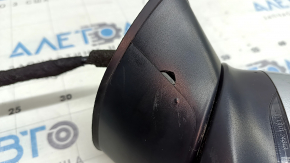 Зеркало боковое левое в сборе Mazda CX-5 17-24 6 пинов, BSM, подогрев, поворотник, серебро, трещина в корпусе
