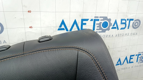 Спинка заднего ряда 2 ряд правая Mazda CX-5 17-25 кожа черная, с перфорацией, с коричневой строчкой, без подголовника, примята, под чистку