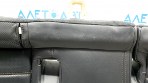 Подушка заднего ряда сидений 2 ряд Mazda CX-5 23-25 кожа черная с перфорацией, с коричневой строчкой, примята, под чистку