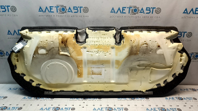 Подушка заднего ряда сидений VW Passat b7 12-15 USA кожа черная, примята, ожог на коже, под чистку