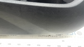 Ornamente ușă, stânga față, BMW X3 G01 18-21, piele neagră, inserție piele neagră, ornamente stejar închis, cotiera piele neagră, inserție cromată, cu mâner, zgârieturi