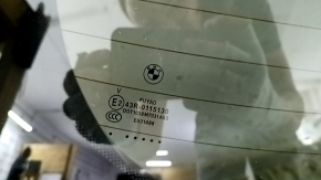 Дверь багажника голая со стеклом BMW X3 G01 18-24 тонировка, графит A90M, вмятины, тычка