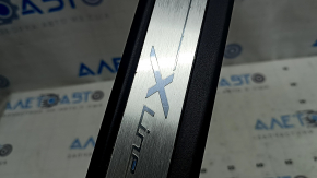 Ornamente prag ușă dreapta față pentru BMW X3 G01 18-21, cromate, X-LINE, zgârieturi