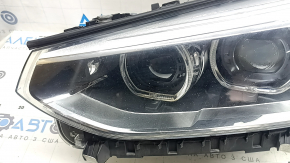 Фара передняя левая в сборе BMW X3 G01 18-21 галоген+LED, с креплением, под полировку