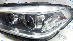 Фара передняя левая в сборе BMW X3 G01 18-21 галоген+LED, с креплением, под полировку