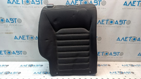 Banchetă spate, rândul 2, Ford Fusion mk5 2013-2015, material textil negru, cusături albe, necesită curățare, încuietoare ruptă