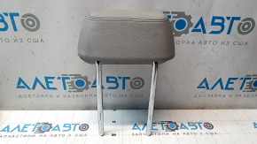 Подголовник 2 ряда левый BMW 3 F30 4d 12-18 кожа серая, коричневая строчка, потерта кожа