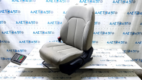 Водительское сиденье Kia Optima 16-18 без airbag, электро+механическое, с подогревом, ткань бежевая, под химчистку