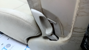 Пассажирское сиденье Nissan Pathfinder 13-16 без airbag, механическое, с подогревом, велюр бежевый, под химчистку, ржавое