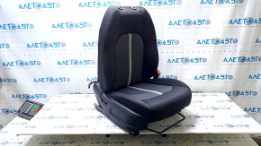 Пассажирское сидение Hyundai Sonata 20-22 без airbag, механическое, ткань черная с серым, царапины