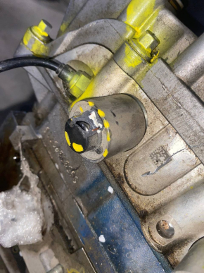 Двигатель Fiat 500L 14-15 1.4T MultiAir Turbo EAM 121к обломана фишка