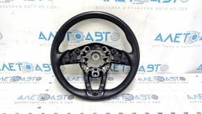 Руль голый Mazda CX-5 20-25 кожа черная, без подогрева, с накладкой, потерт