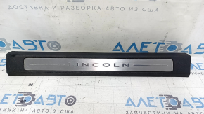Prag ușă stânga față Lincoln MKC 15-19, negru, neiluminat, zgârieturi